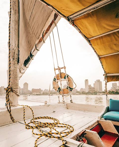 Bateau sur le Nil - Le Caire - Egypte © Spencer Davis / Unsplash