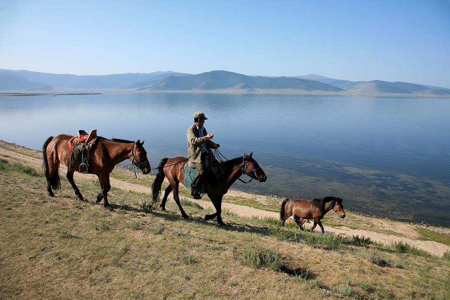 lac d'Ogii Nuur - Mongolie © Herve Vincent/REA