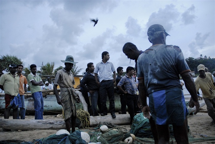 Pêcheurs au Sri Lanka