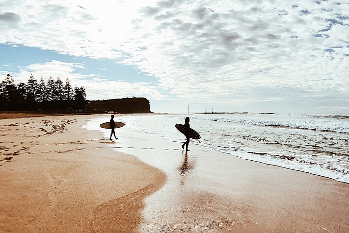 Surfeur en Australie