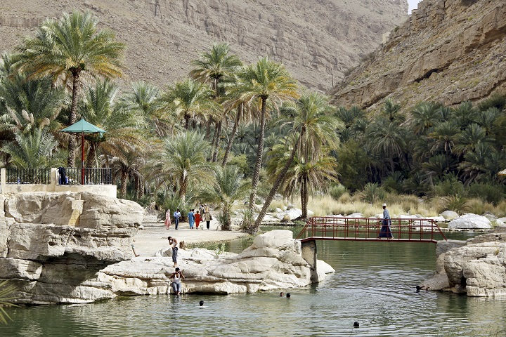 Vue du Wadi Bani Khalid