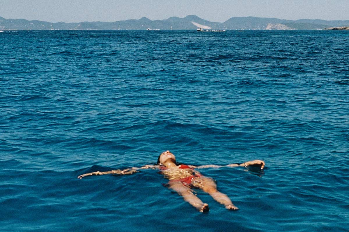 baignade à Ibiza