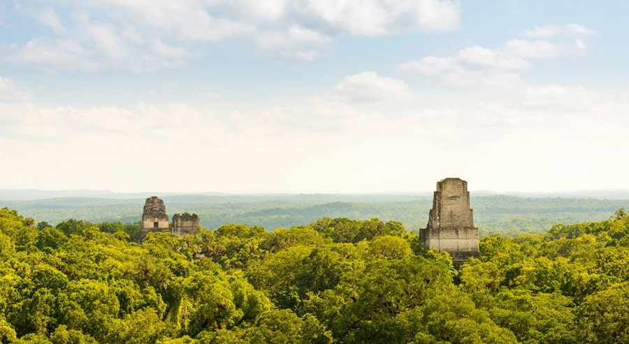 Ruines mayas de Tikal 