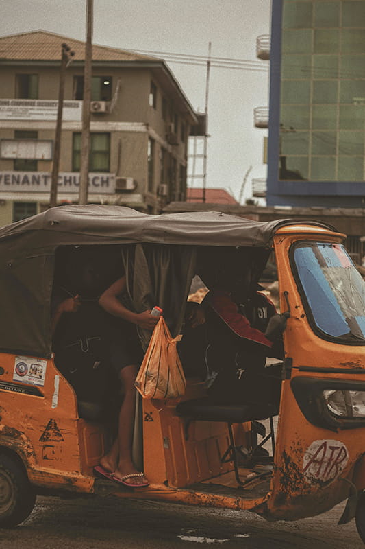 Voiture en ville à Lagos